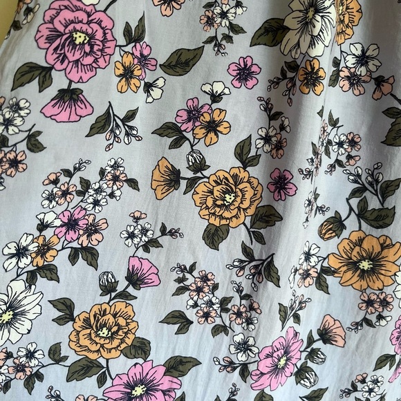 Copper Key Girls Floral Blue Double Short Sleeve Summer Rayon Maxi Dress… - Picture 4 of 7